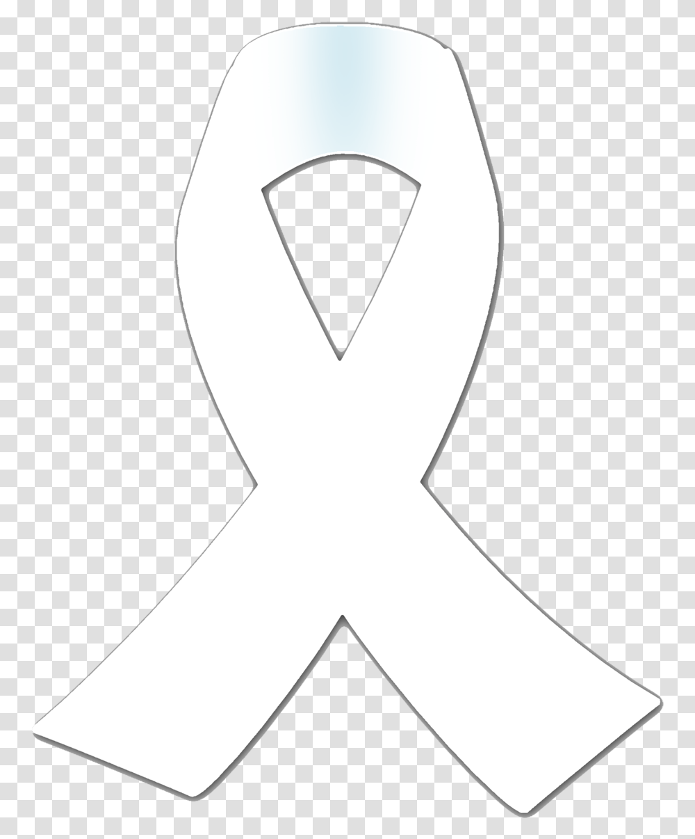 White Ribbon White Awareness Ribbon, Alphabet, Hand Transparent Png