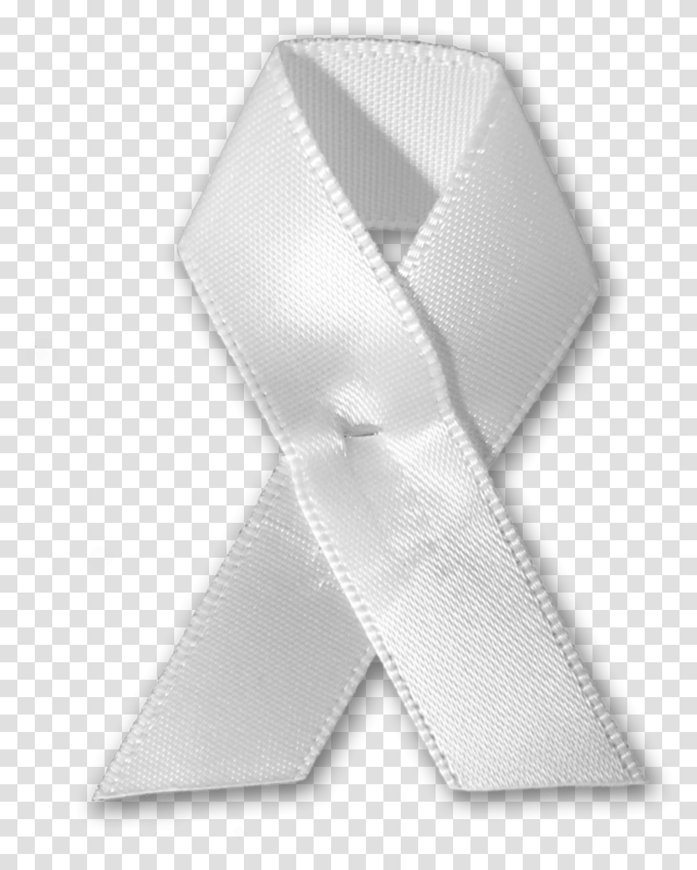 White Ribbon With Pin Options Solid, Tie, Accessories, Accessory, Necktie Transparent Png
