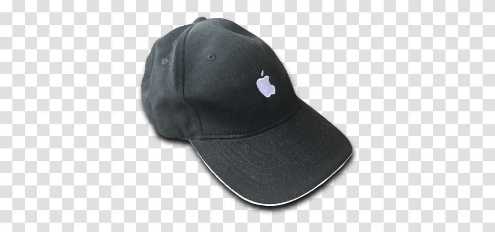 White Rim Black Apple Cap Logo Shirts Apparel Baseball Cap, Clothing, Hat Transparent Png