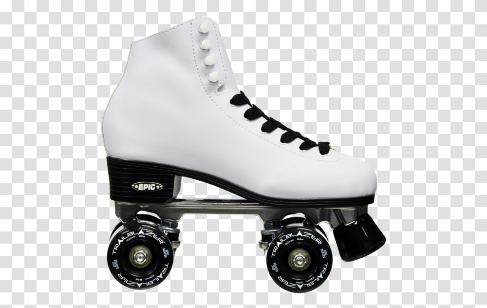 White Roller Skates With Black Wheels, Shoe, Footwear, Apparel Transparent Png