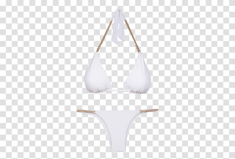 White Rope Knot Triangle Bikini Brassiere, Clothing, Apparel, Swimwear, Underwear Transparent Png