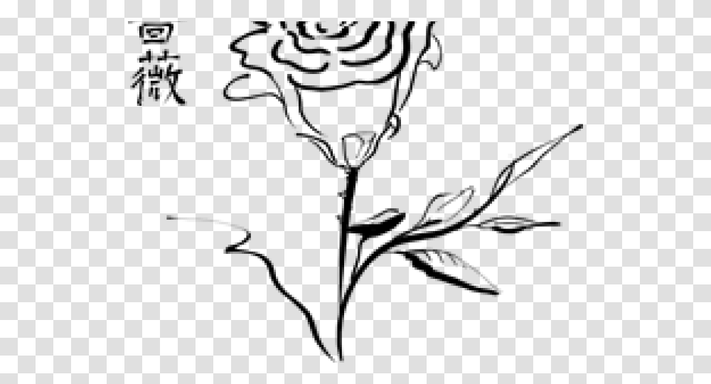 White Rose Clipart Small White Rose Flower Outline, Gray, World Of Warcraft Transparent Png