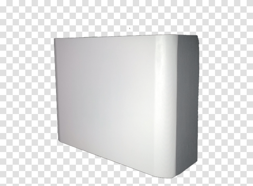 White Rounded Corners Lampshade, Screen, Electronics, White Board, Furniture Transparent Png