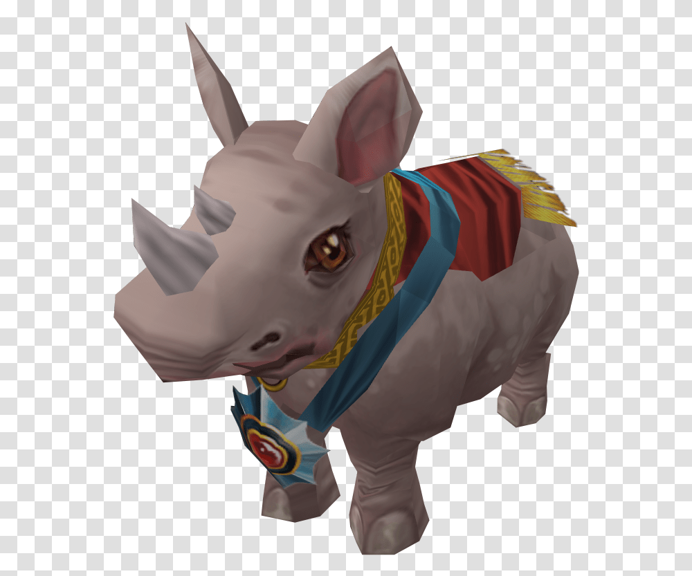 White Royal Rhino The Runescape Wiki Animal Figure, Clothing, Apparel, Mammal, Person Transparent Png