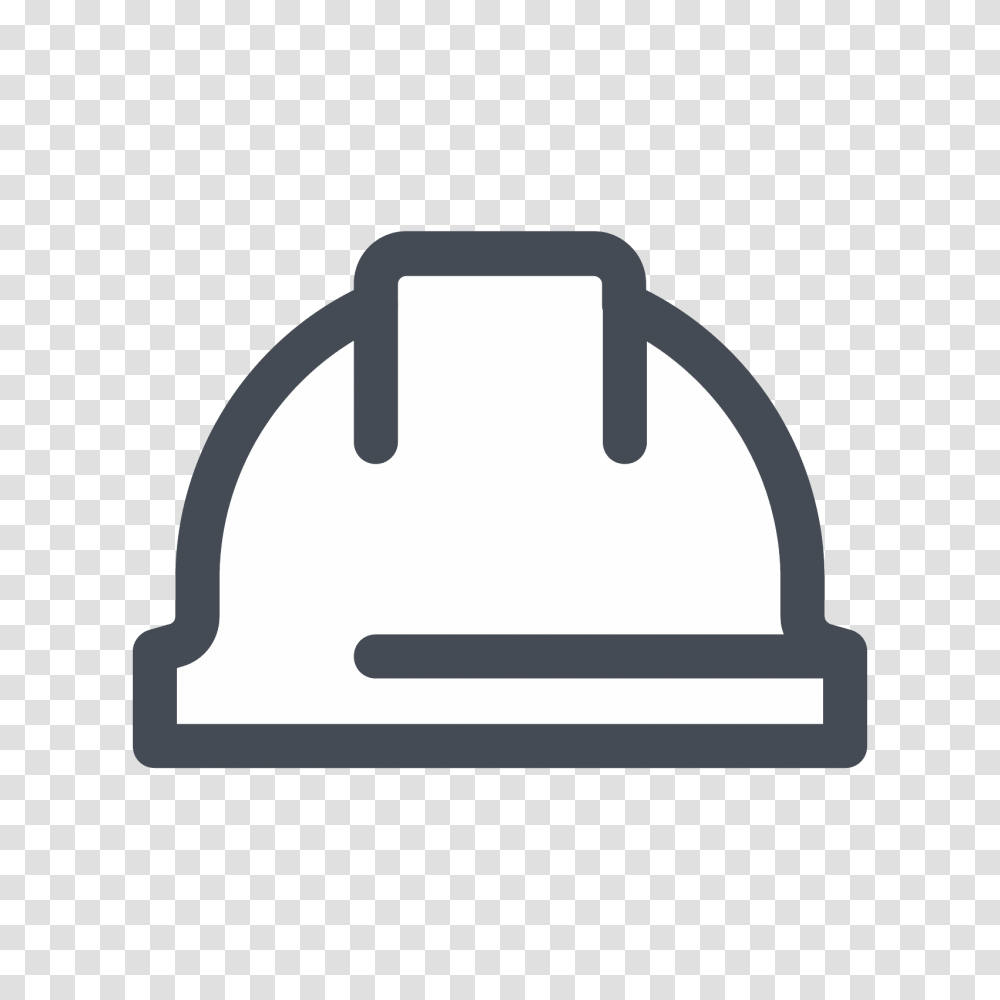 White Safety Hat Icon, Silhouette, Stencil, Plot Transparent Png
