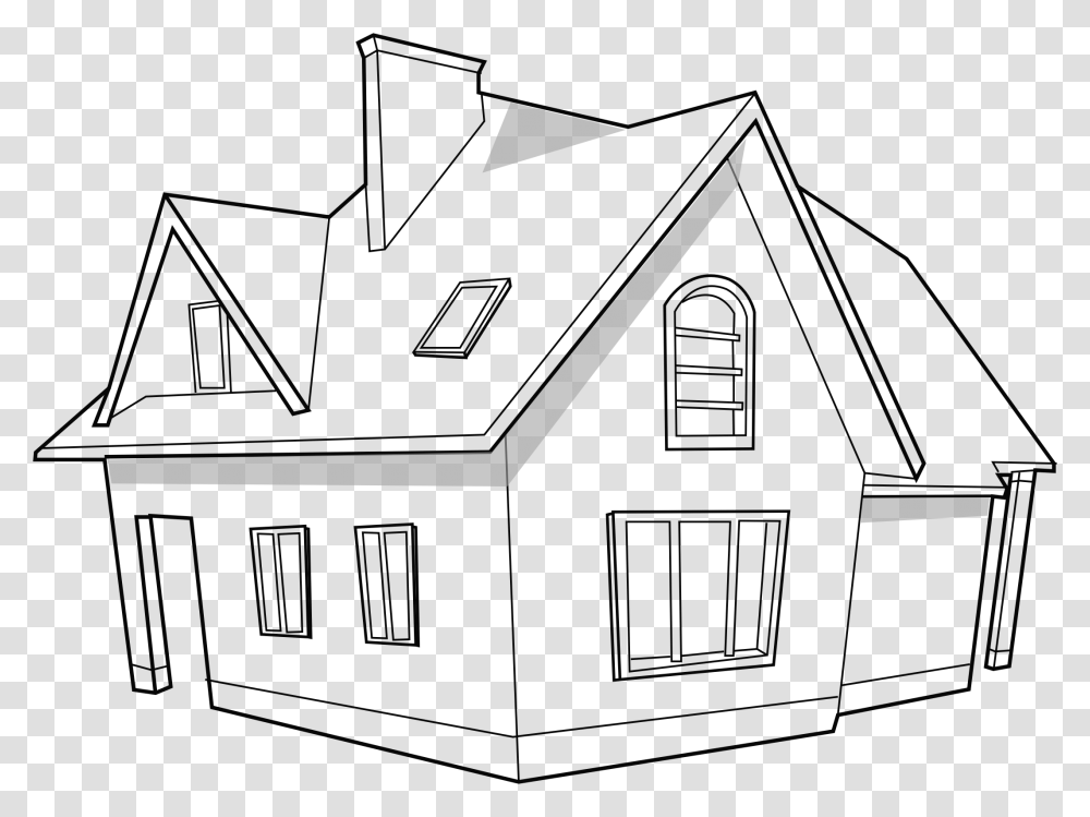 White Scribble, Building, Nature, Outdoors, Housing Transparent Png