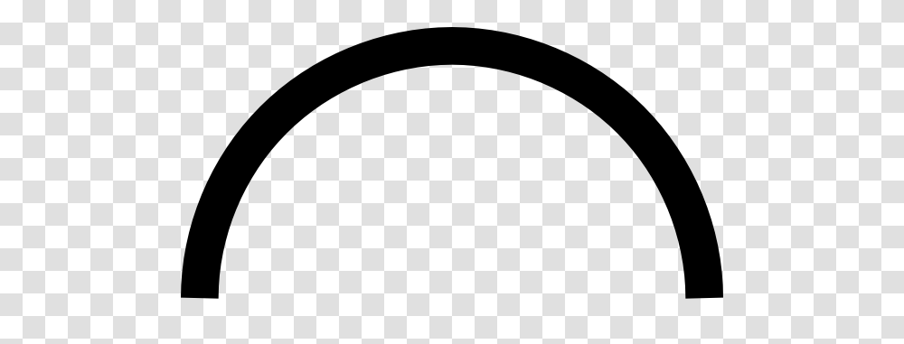 White Semi Circle Clip Art, Oval, Label Transparent Png