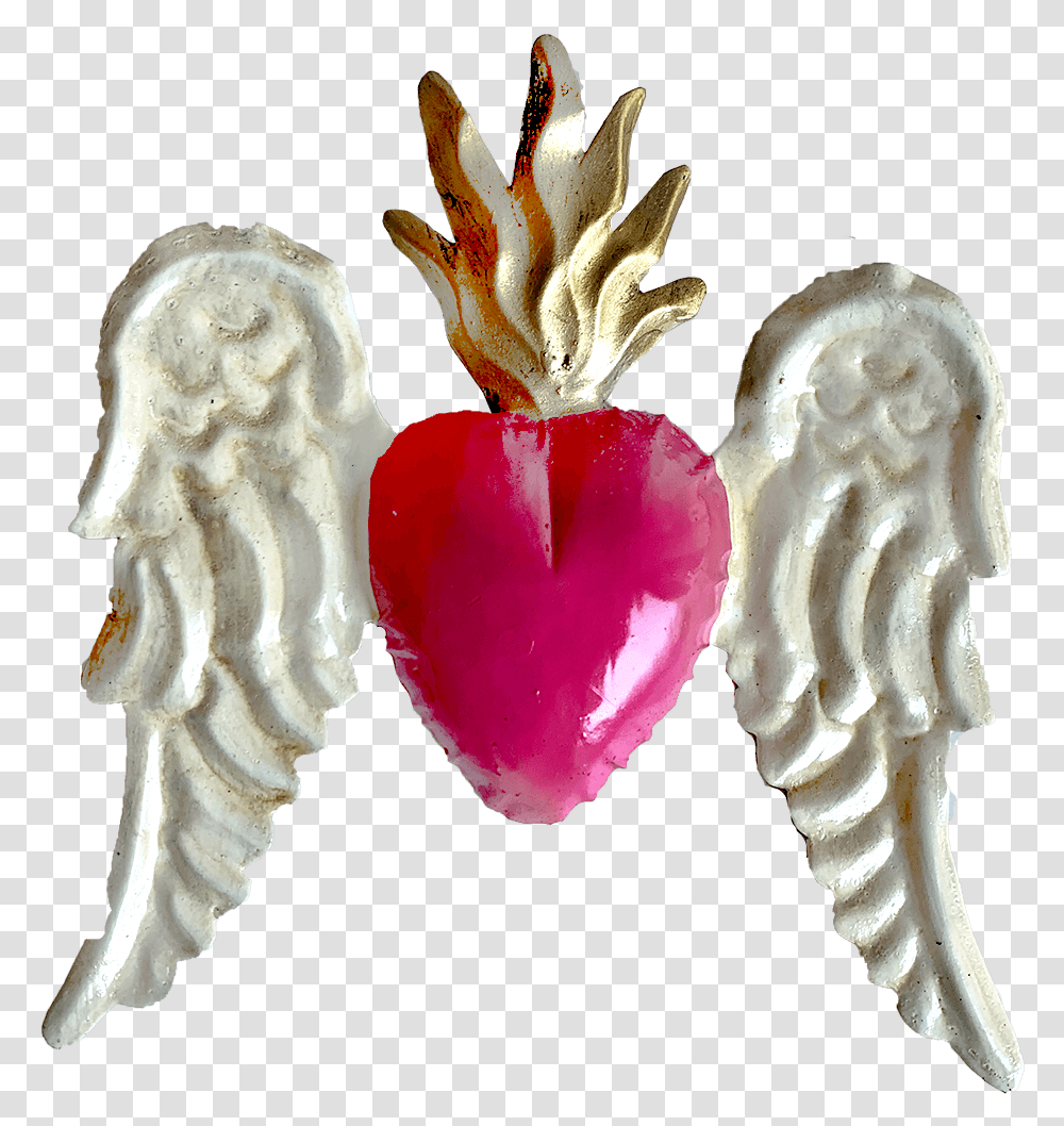 White Shaped Wings Pink Heart Radish, Sweets, Food, Confectionery, Plant Transparent Png