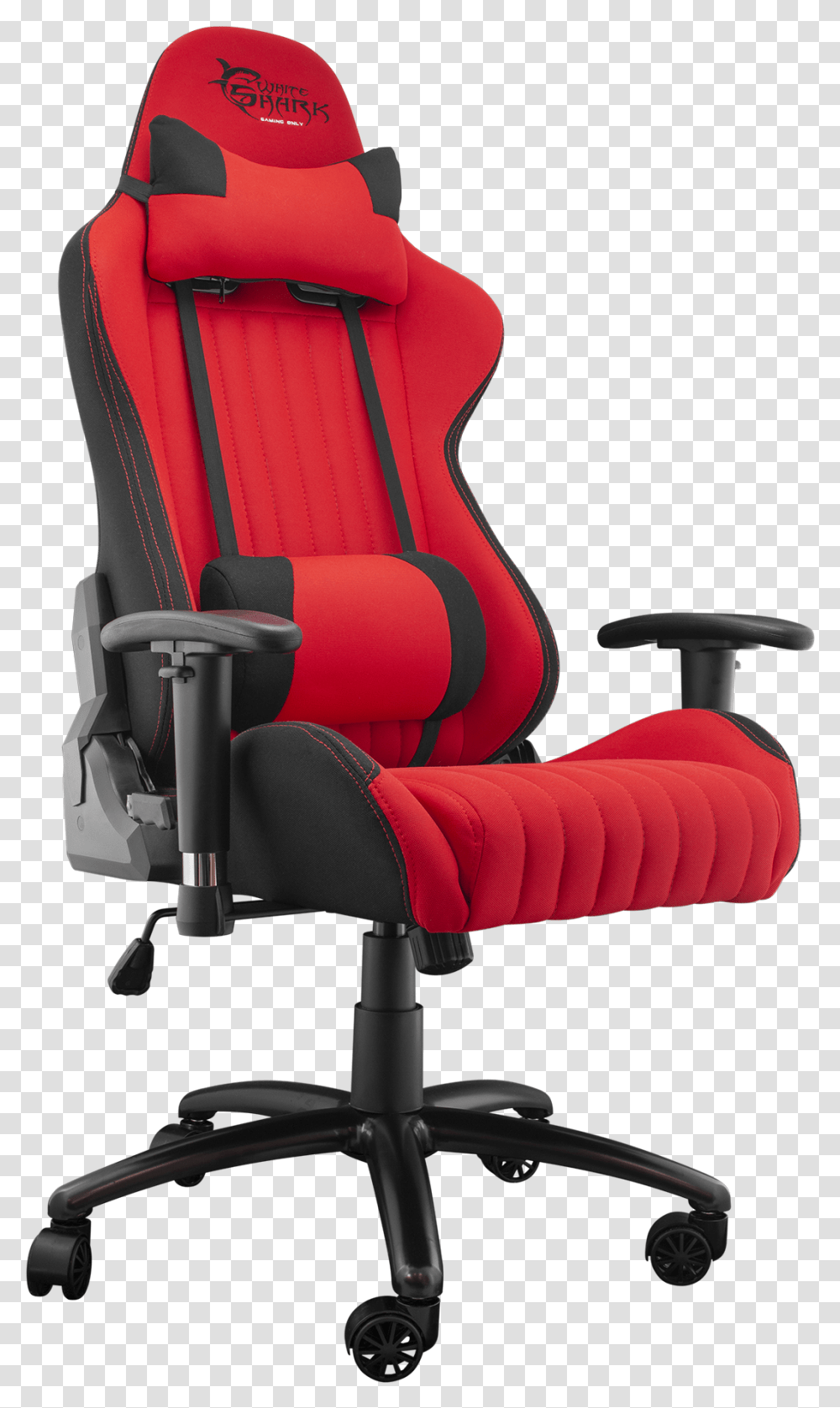 White Shark Gaming Chair Red Devil Red 1 White Shark Gaming Chair, Cushion, Furniture, Armchair, Car Seat Transparent Png