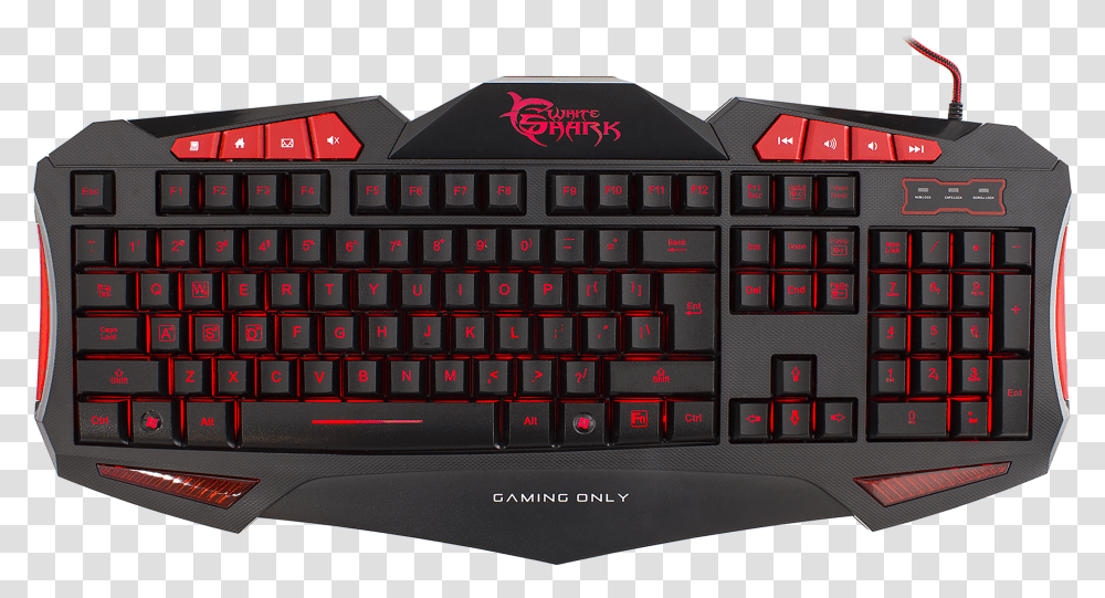 White Shark Keyboard Gk 1621 Shogun Red Keyboard Transparent Png