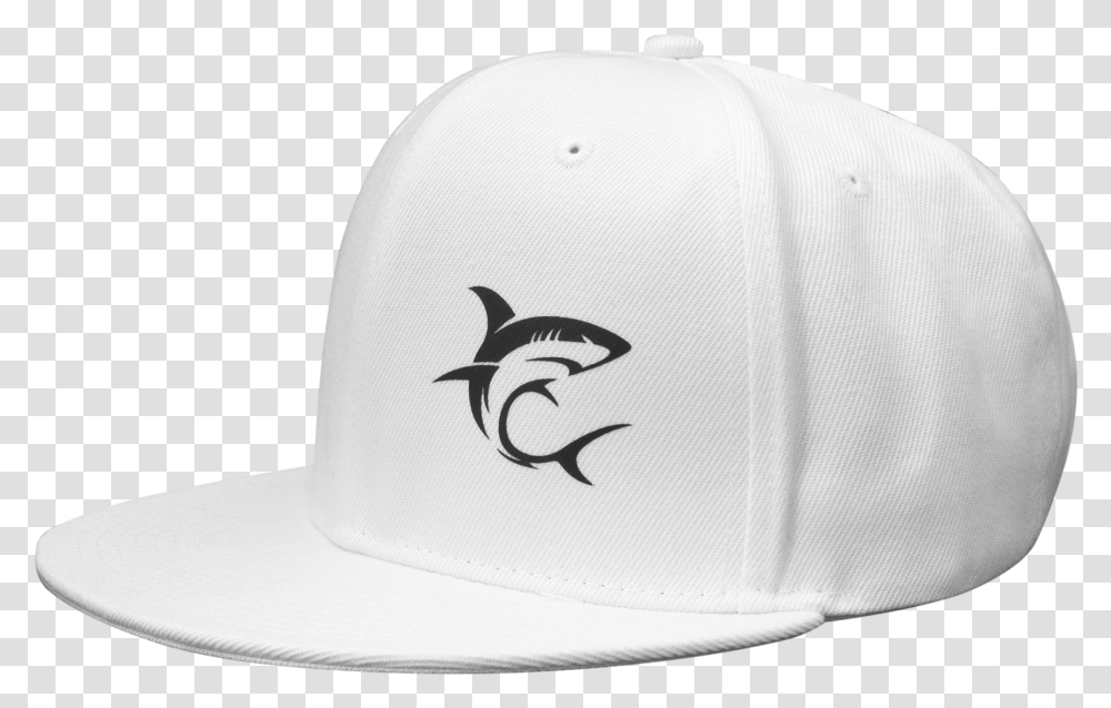 White Shark Snapback Cap White Baseball Cap, Apparel, Hat, Swimwear Transparent Png