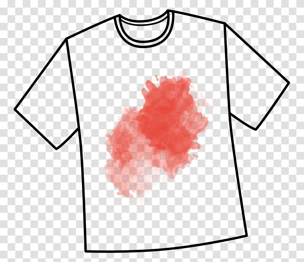 White Shirt With Red Stain, Logo, Trademark, Silhouette Transparent Png