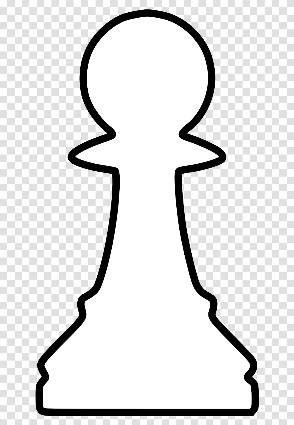 White Silhouette Chess Piece Remix Pawn Pen Clip Chess, Person, Human Transparent Png