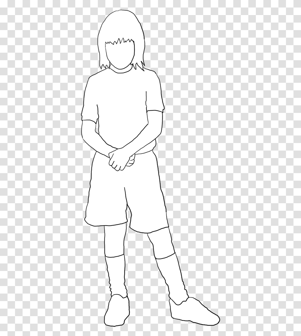 White Silhouette Of Girl In Shorts Girl Silhouette White, Person, Human, Apparel Transparent Png