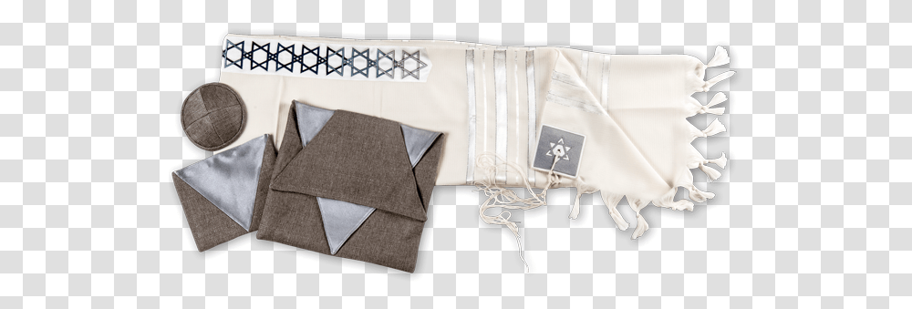 White Silver Star Of David Tallit Shoulder Bag, Home Decor, Clothing, Linen, Rug Transparent Png