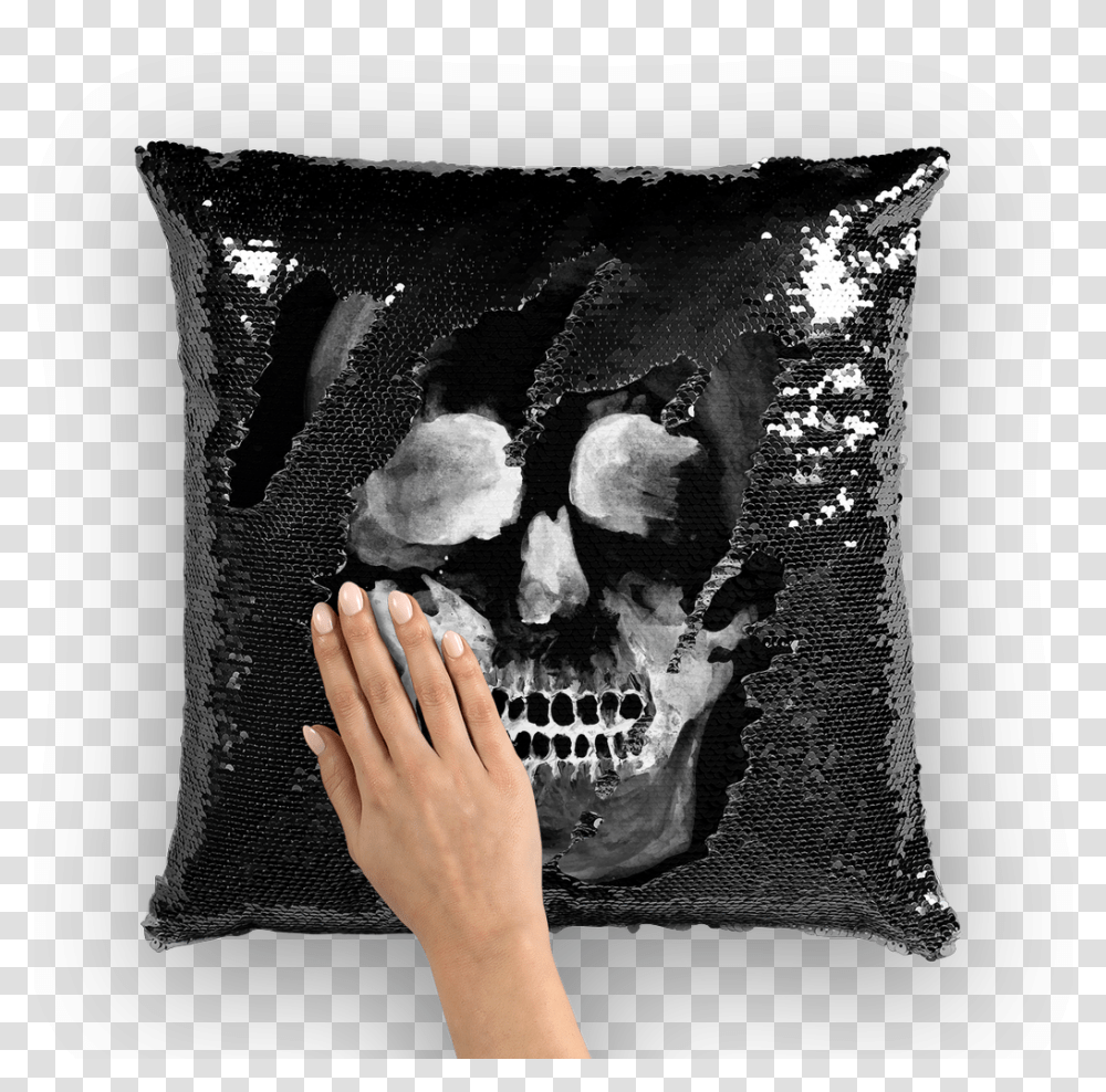White Skull Ainsley Harriott, Pillow, Cushion, Person, Human Transparent Png