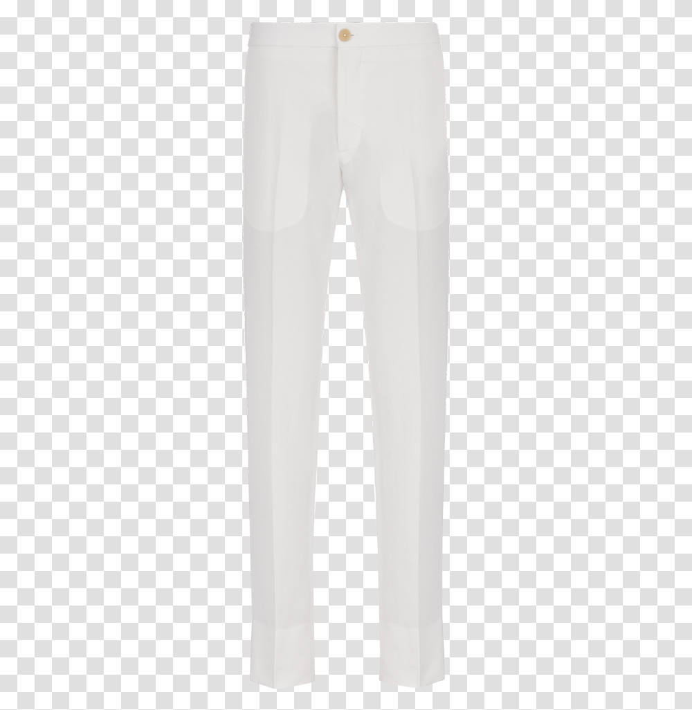 White Slim Fit Trousers, Fork, Cutlery, Apparel Transparent Png