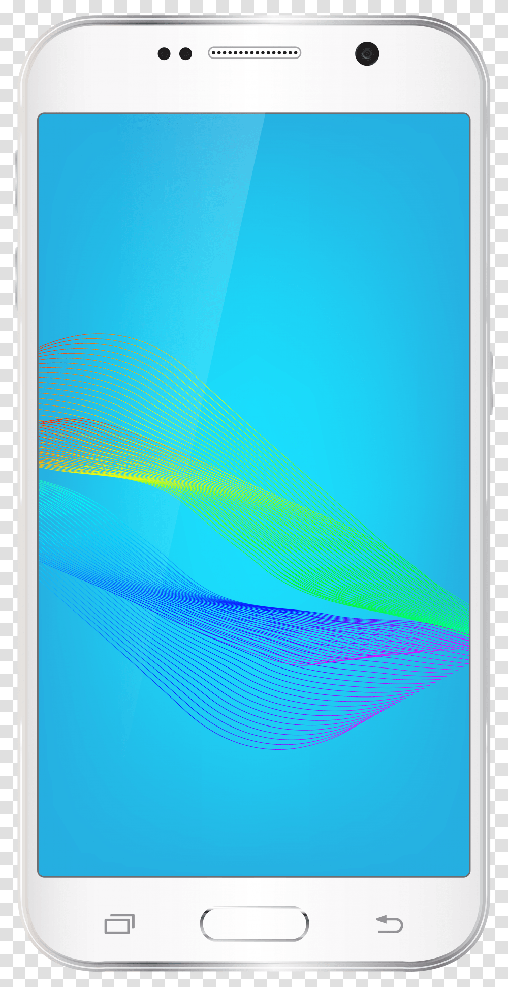 White Smartphone Clip Art Image Graphic Design Transparent Png