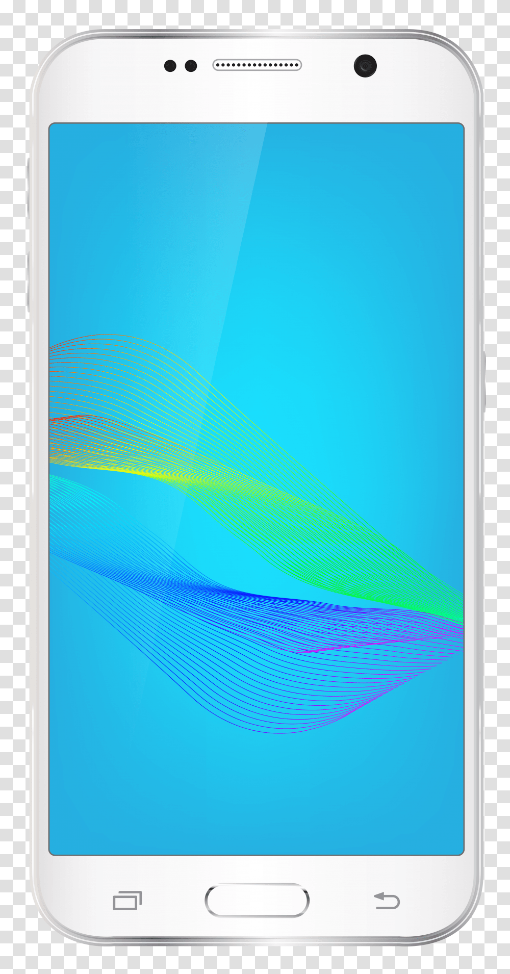 White Smartphone Clip Art Image Transparent Png
