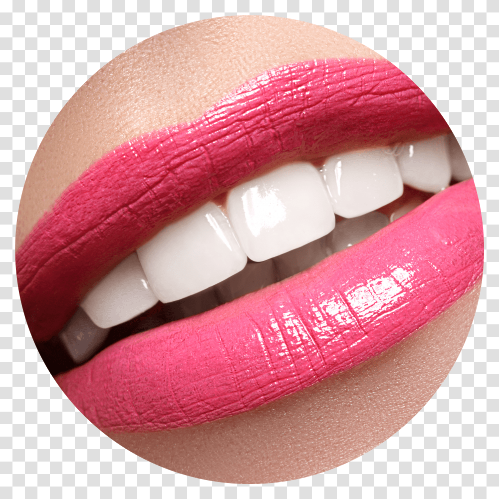 White Smile Lips Pink Transparent Png