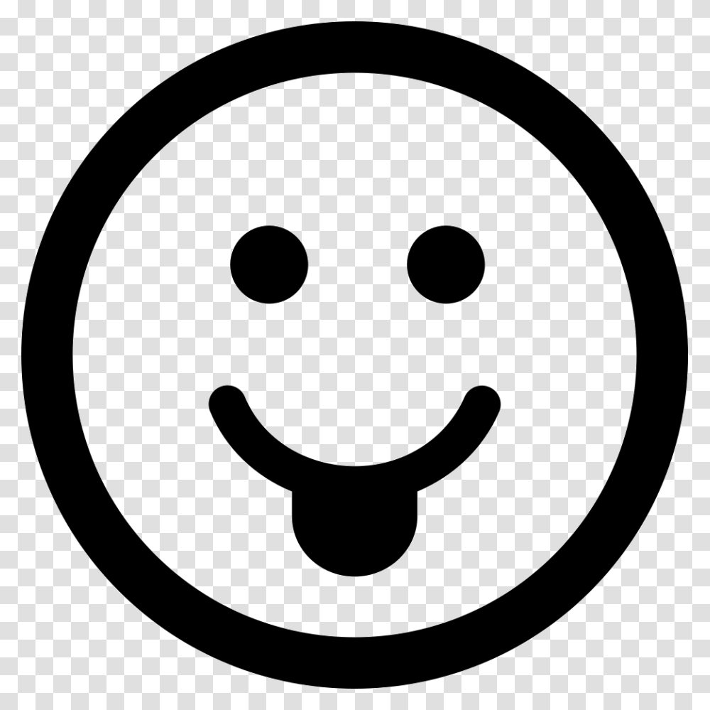 White Smiley Face Info Icon, Logo, Trademark, Stencil Transparent Png