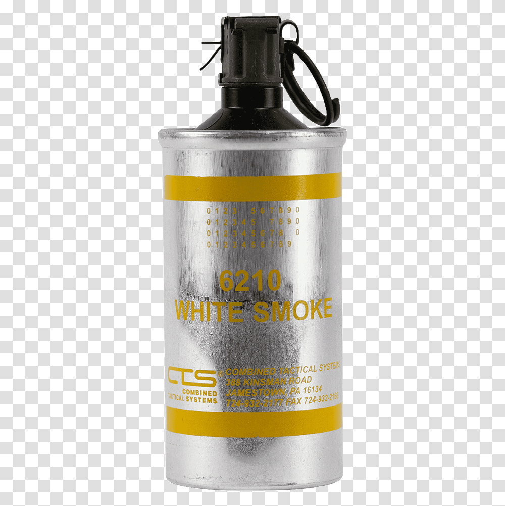 White Smoke Canister Grenade Cts 6210 Cylinder, Tin, Beer, Alcohol, Beverage Transparent Png