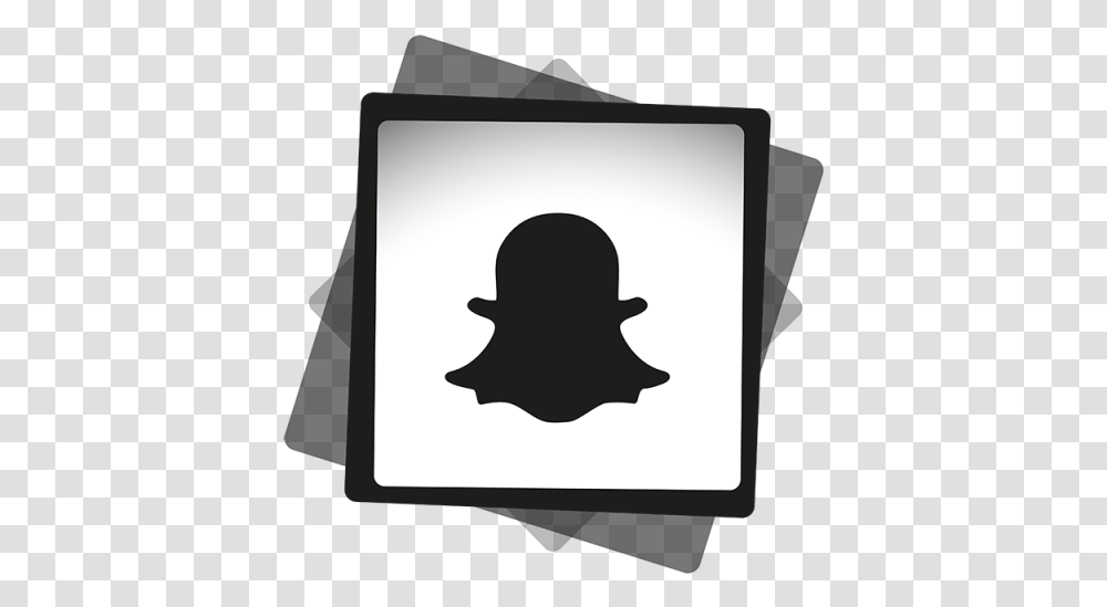 White Snapchat, Stencil, Hand, Logo Transparent Png