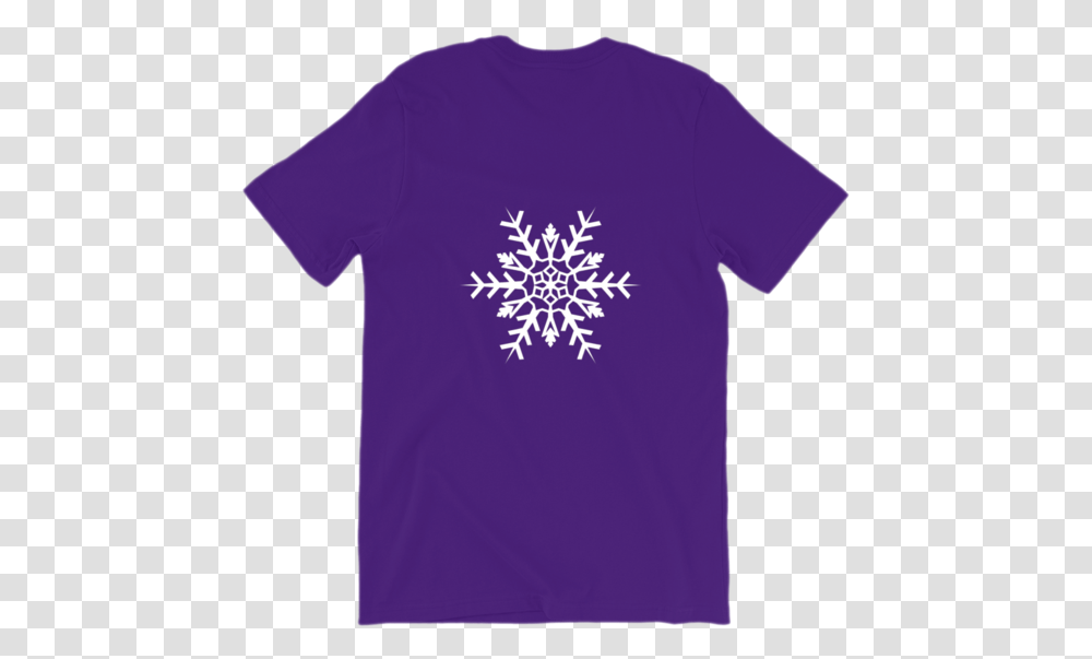 White Snowflake Bella Canvas Unisex - Techmadnessshop Box Logo Bandana Supreme Shirt, Clothing, Apparel, Purple, T-Shirt Transparent Png
