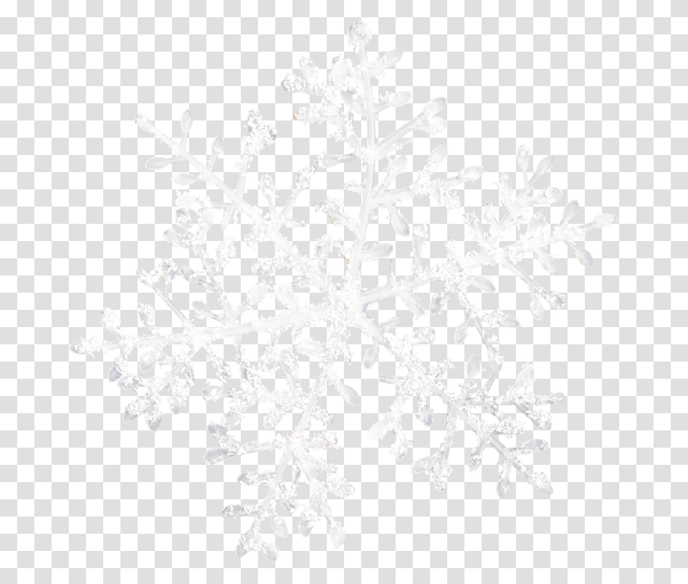 White Snowflake Clipart Clear Background Sketch, Rug Transparent Png