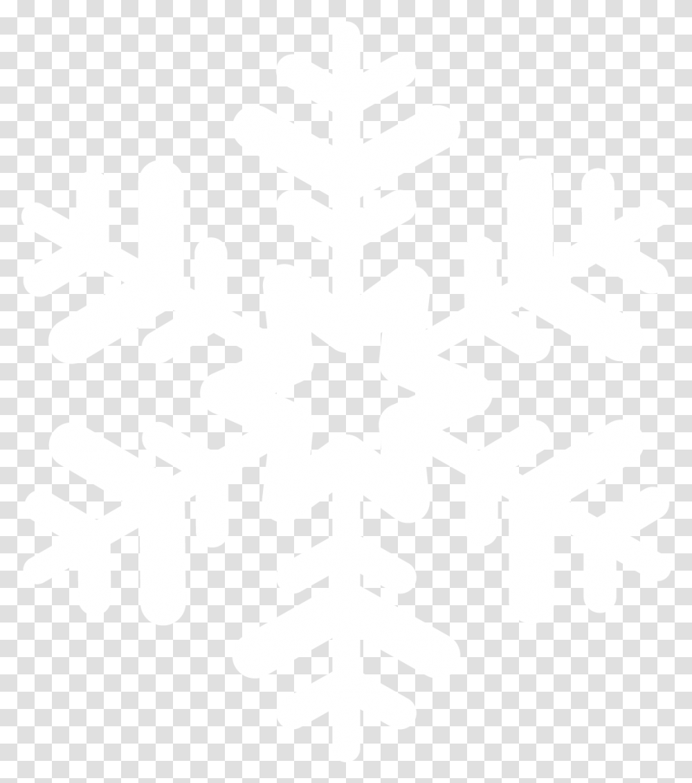 White Snowflakes, Cross Transparent Png
