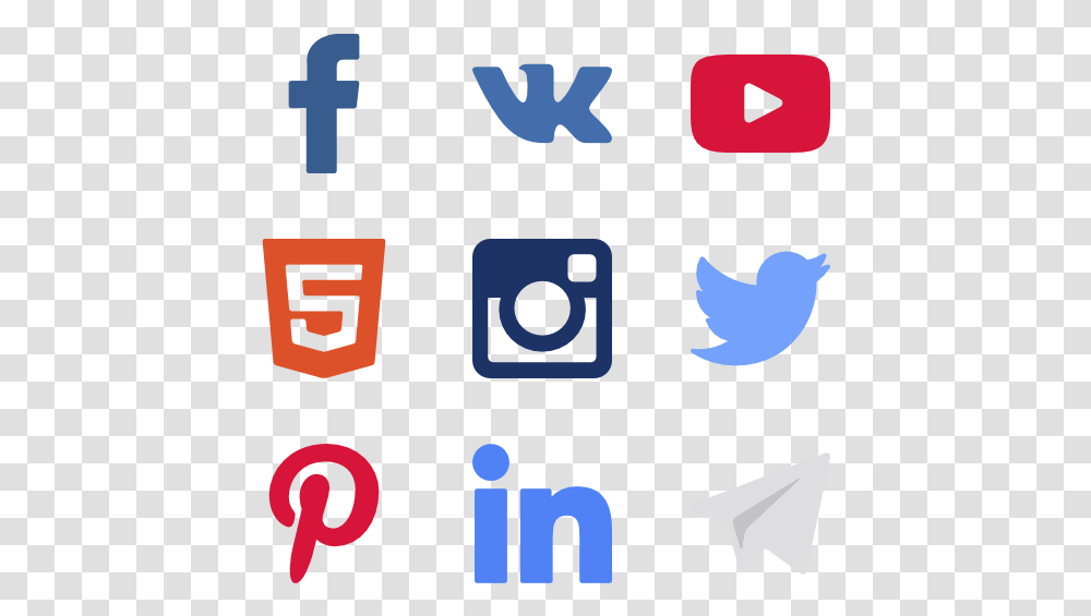 White Social Media Icon Vector, Number, Alphabet Transparent Png