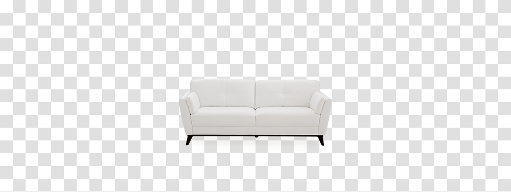 White Sofa With Genuine Leather Seats, Couch, Furniture, Canvas, Rug Transparent Png