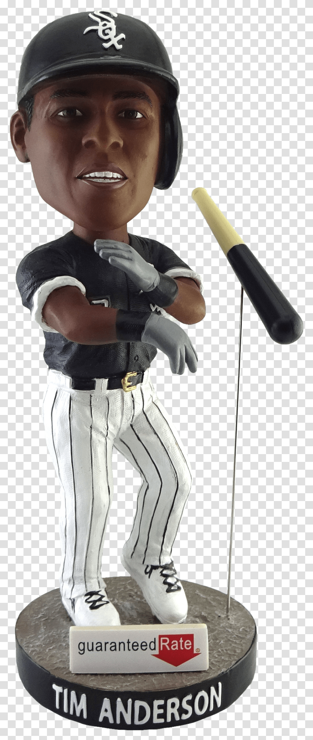 White Sox Tim Anderson Bobblehead, People, Person, Team Sport, Baseball Transparent Png
