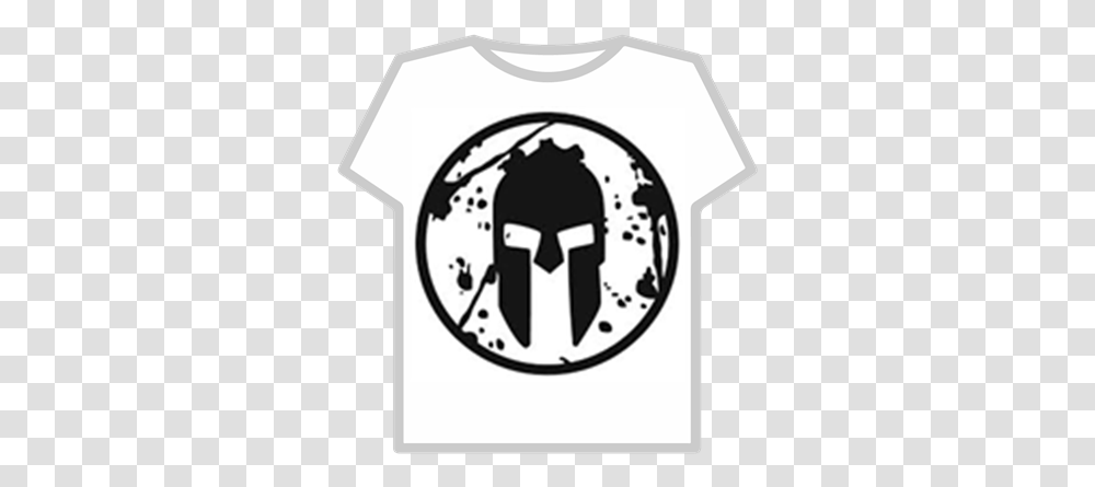 White Spartan Logo Roblox Spartan Race Logo, Clothing, Apparel, Symbol, T-Shirt Transparent Png