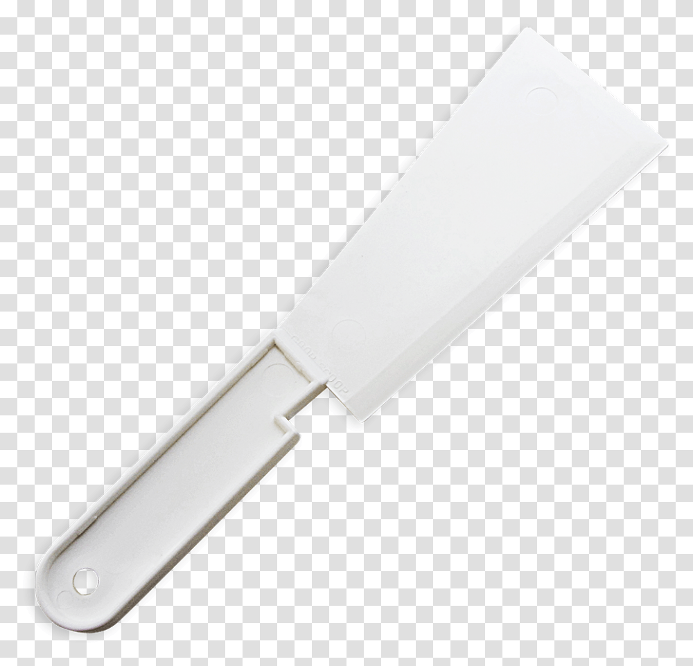 White Spatula For Cleaning Screen Print Inks Screen Printing Ink Scoop, Weapon, Weaponry, Letter Opener, Knife Transparent Png