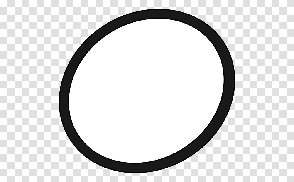 White Speech Bubble, Oval Transparent Png