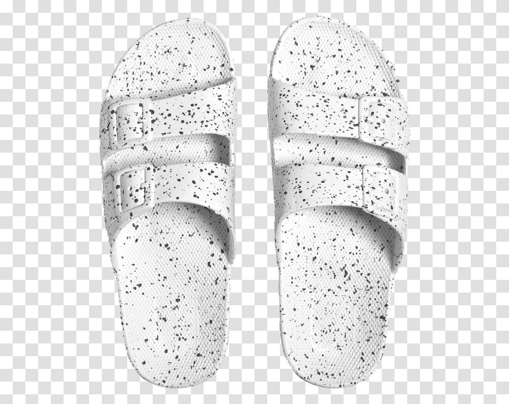 White Splatter Moses Freedom Sandals White Splatter Skateboard Deck, Apparel, Footwear, Shoe Transparent Png