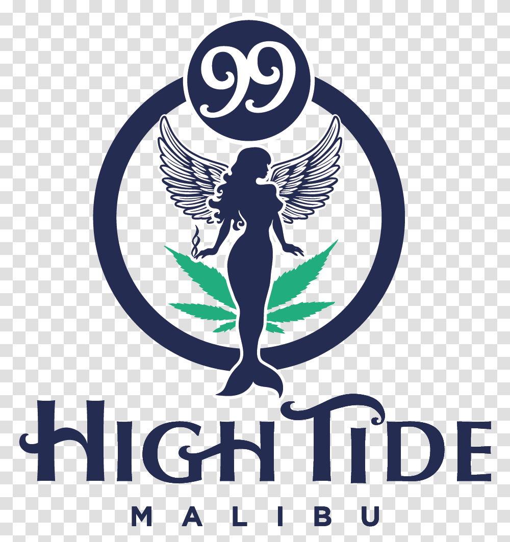 White Square 99 High Tide Malibu, Poster, Advertisement, Logo Transparent Png