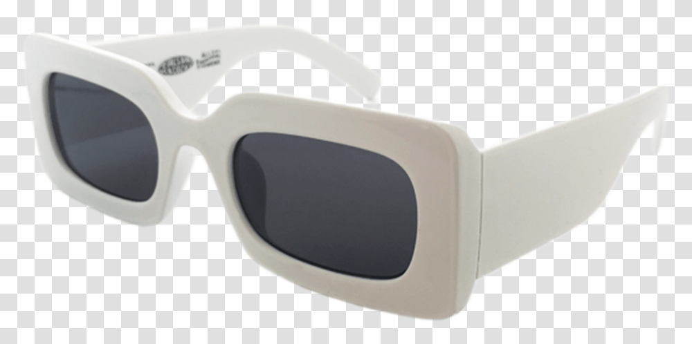 White Square Frame Sunglasses, Accessories, Accessory, Goggles Transparent Png