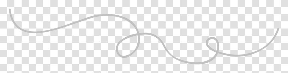White Squiggly Line Wire, Bow, Alphabet Transparent Png