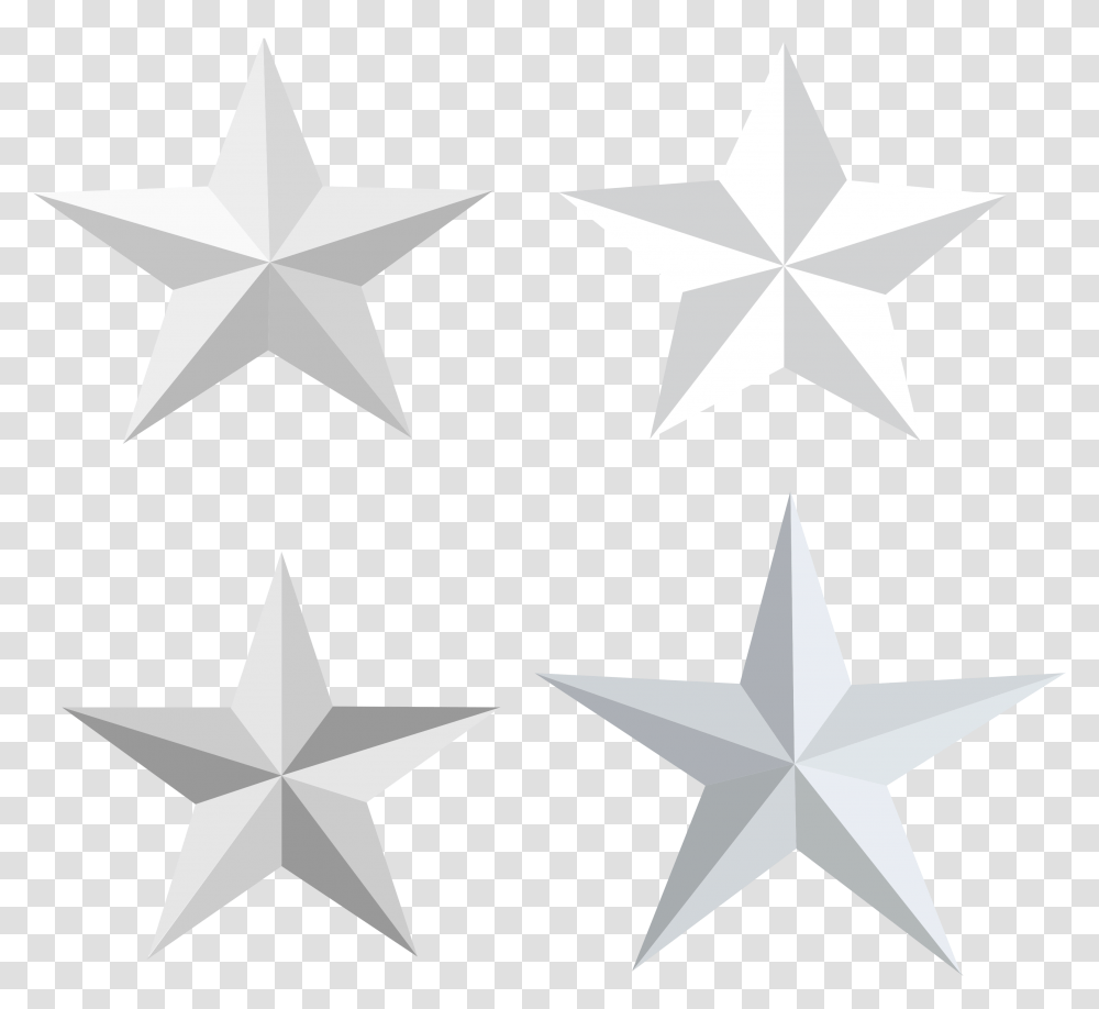 White Star Vector Set Done In Walk Of Fame Leonard Nimoy, Star Symbol, Cross Transparent Png