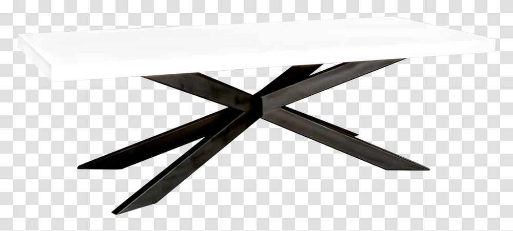 White Starburst Table With Black Legs 8 Solid, Furniture, Coffee Table, Tabletop Transparent Png