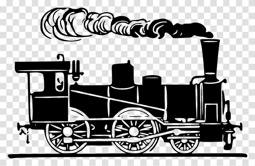 White Steam Steam Train Clipart Background, Gray, World Of Warcraft Transparent Png