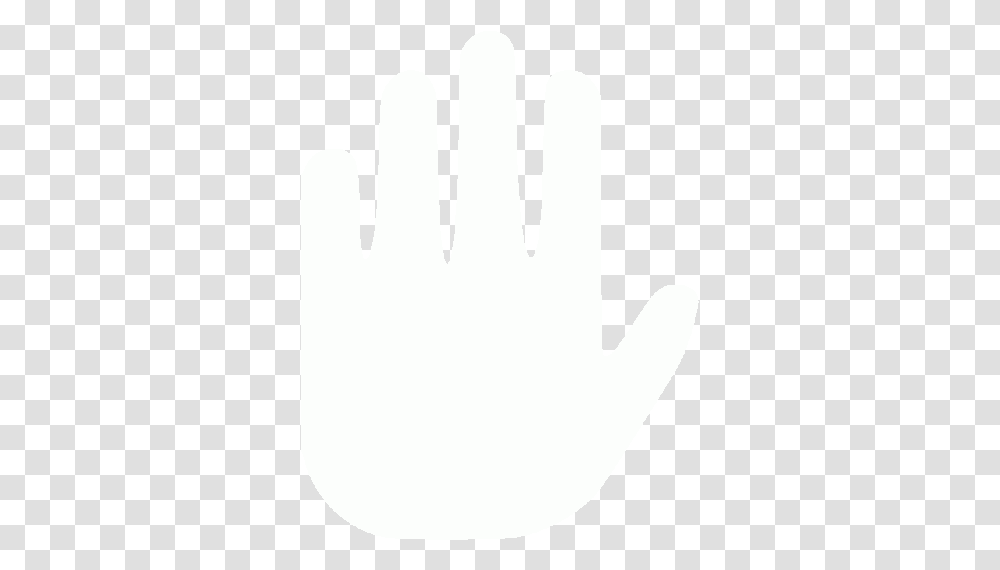 White Stop 3 Icon Free White Stop Icons Stop Hand Icon White, Clothing, Apparel, Text, Glove Transparent Png