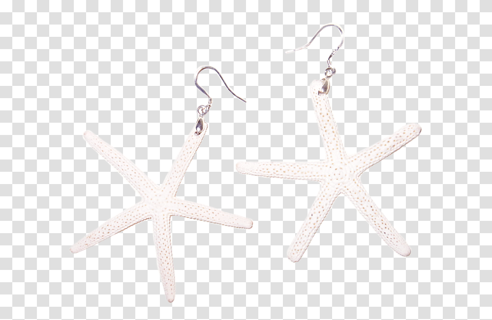 White Sugar Starfish Earrings Earrings, Cross, Accessories, Accessory Transparent Png