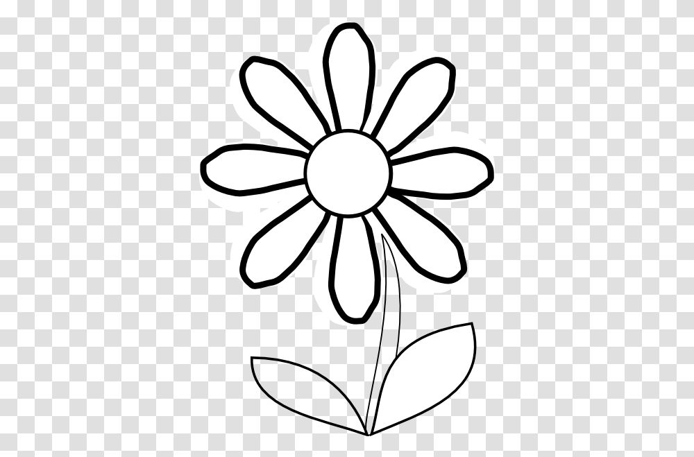 White Sunflower Clipart Black Black And White Flower, Cushion, Pattern, Plant, Blossom Transparent Png