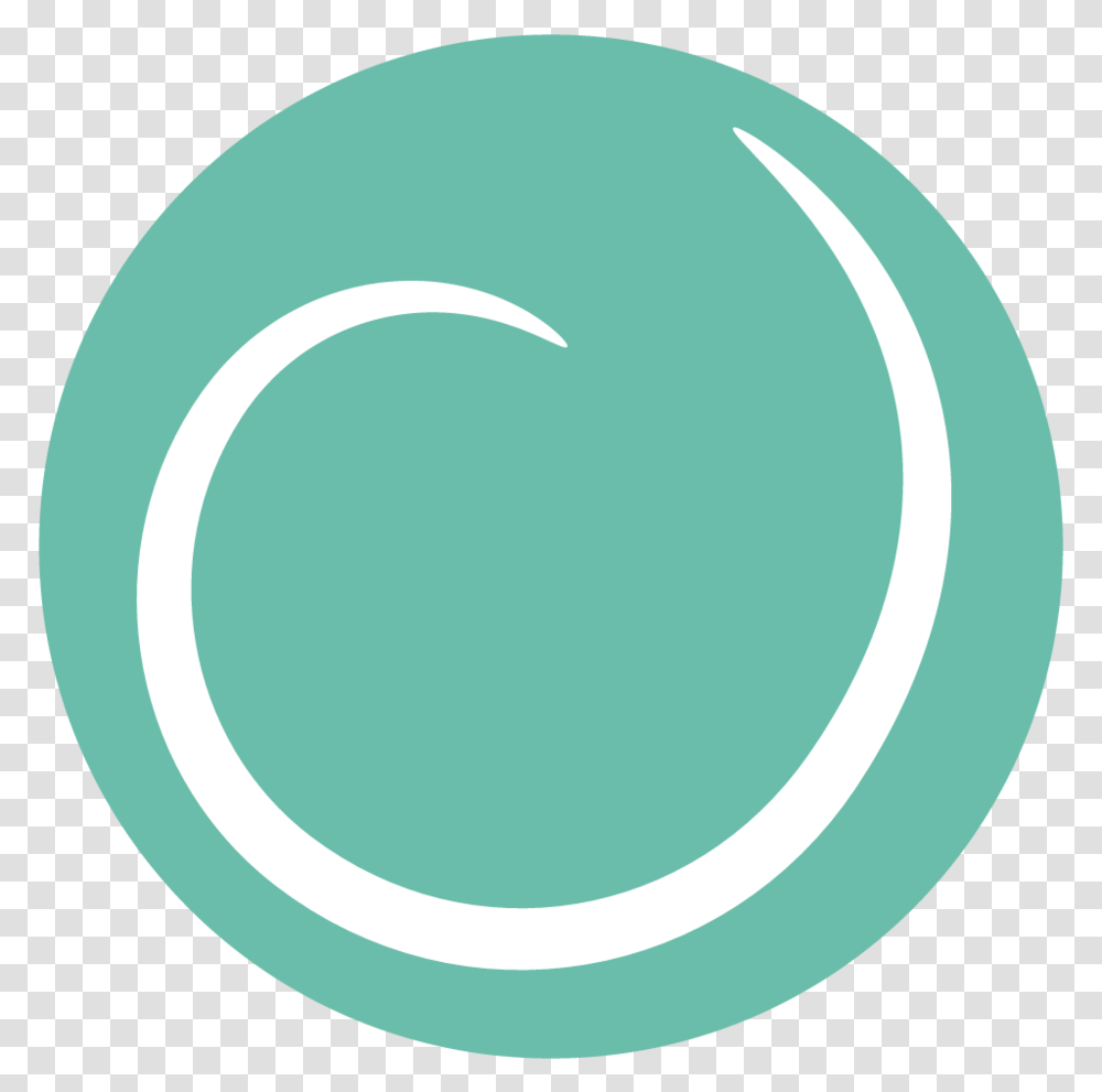 White Swirl On Teal Alt Circle, Tennis Ball, Sphere, Green, Outdoors Transparent Png