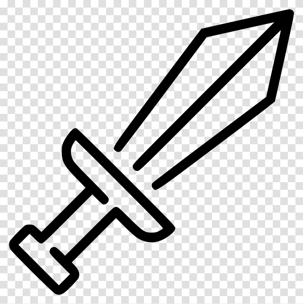 White Sword Icon, Pin, Hammer, Tool Transparent Png