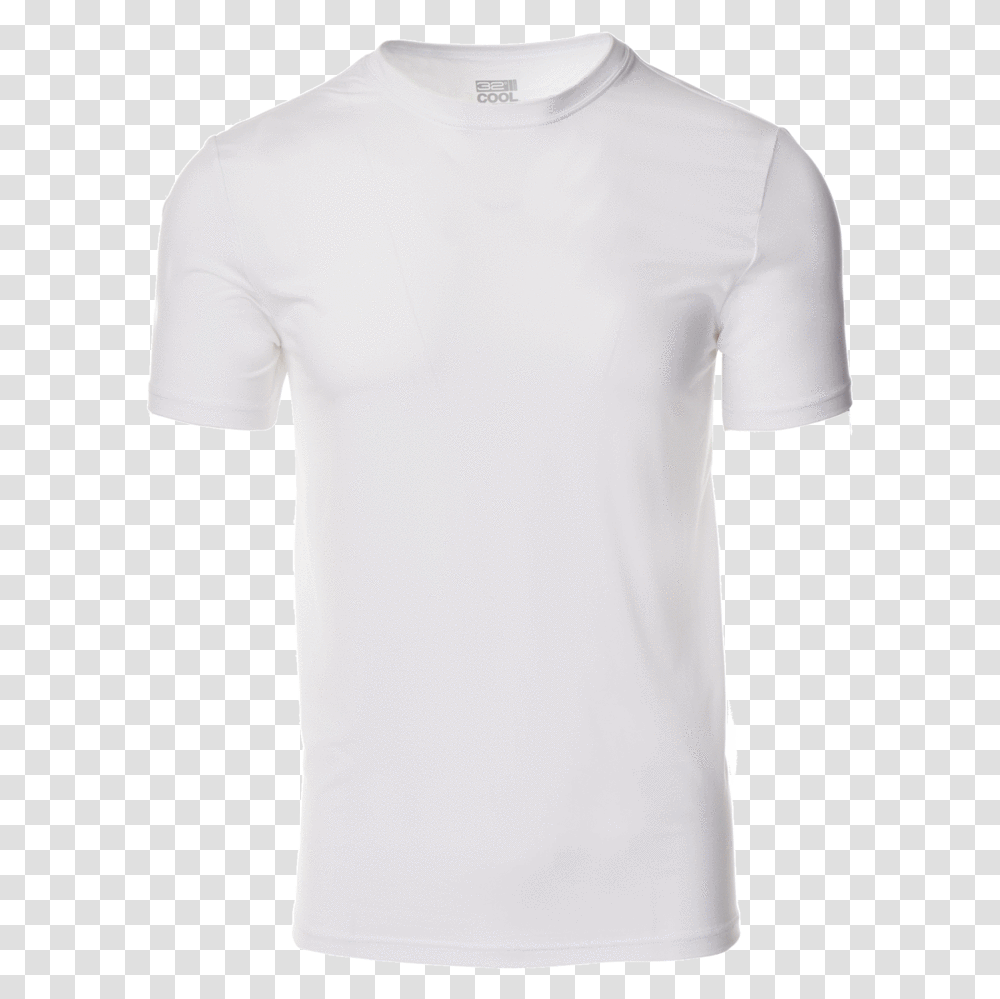 White T Shirt Active Shirt, Apparel, T-Shirt, Undershirt Transparent Png