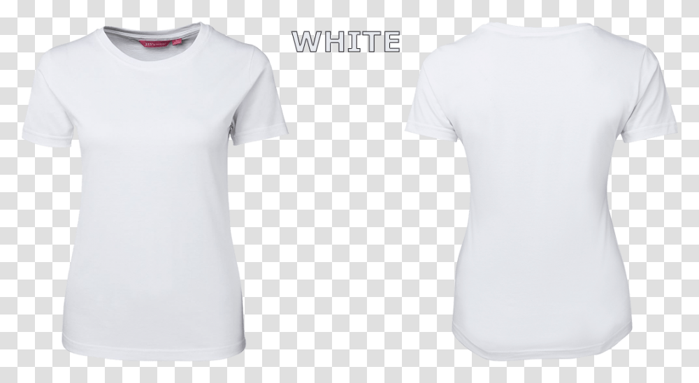 White T Shirt Ladies, Apparel, T-Shirt, Person Transparent Png
